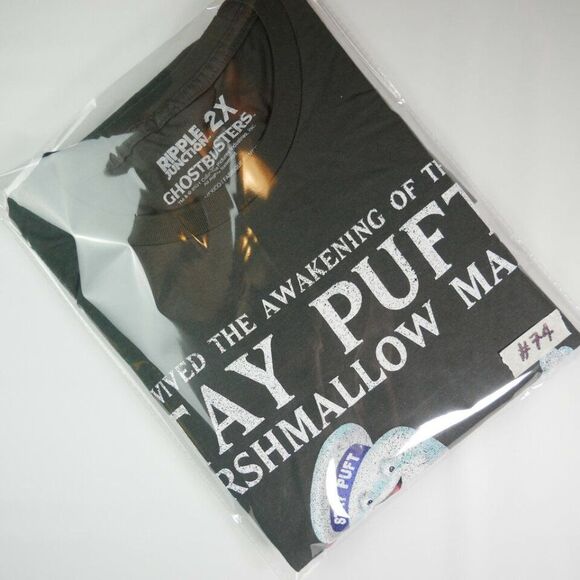 Ghosbusters Stay Puft Marshmallow Man Tee 2X "I Survived Awakening NYC 1… - Picture 10 of 10